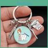 Care Dental Nurse Keychain With Medical Syringe And Stethoscope Gift Pattern