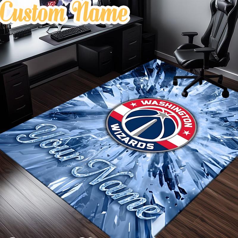 Custom Name Washington basketball Stars  Rug, Office Rug, Chair Rug, Carpet for Living Rooms, Doormat Game Rug Home Decor Christmas Gifts