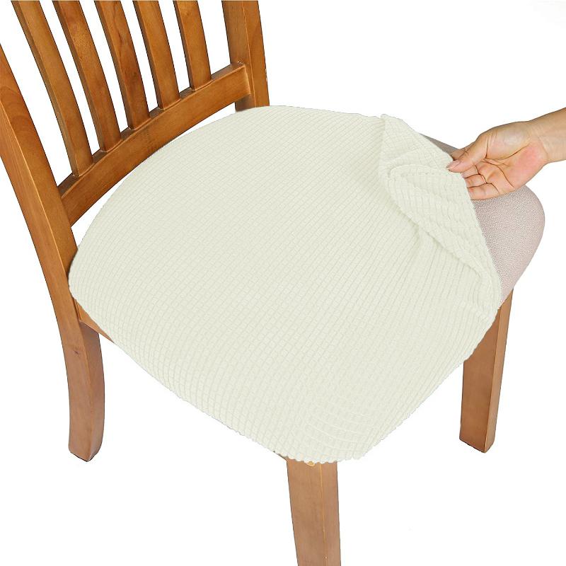 Водонепроницаемый прочный спандекс жаккардовые чехлы на сиденья стульев для столовой Съемные моющиеся мягкие чехлы на подушки для банкетных стульев