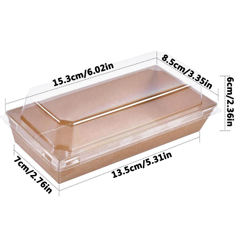50 шт. подарочных коробок с прозрачными крышками, прямоугольные одноразовые коробки для угощений, подарочная упаковочная коробка на Новый год, День святого Валентина, Рамадан, Пасху, свадьбы, вечеринки