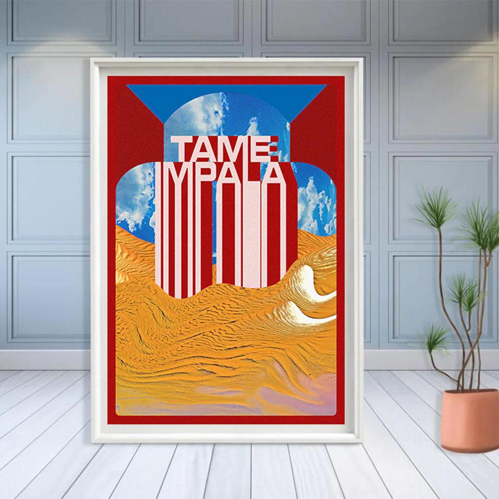 Постер «Приручить Импалу на Гластонбери», винтажный красочный чехол, холст, картина, ретро настенные панно для гостиной, украшение дома