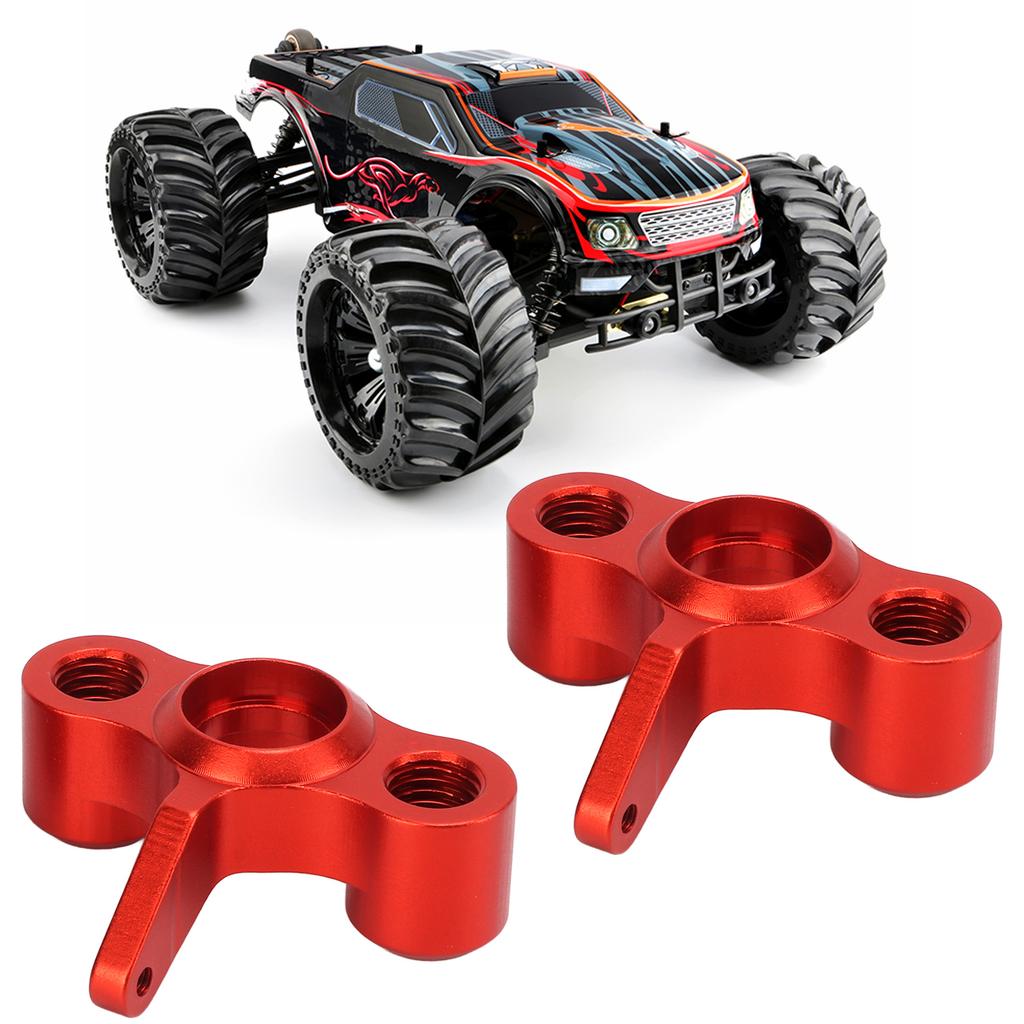 2Pcs RC Metal Steering Knuckles Replacement RC Aluminum Alloy Steering Hub Carrier for JLB 1Celsius10 Truck
