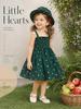 Toddler Girl Heart Smocked Dress and Hat Set Kids Beach Wear