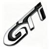 Car GT Line 3D Metal Chrome Zinc Alloy Emblem Car Badge Body Fender Adhesive Emblem for Peugeot GT RCZ 308 508 3008 5008