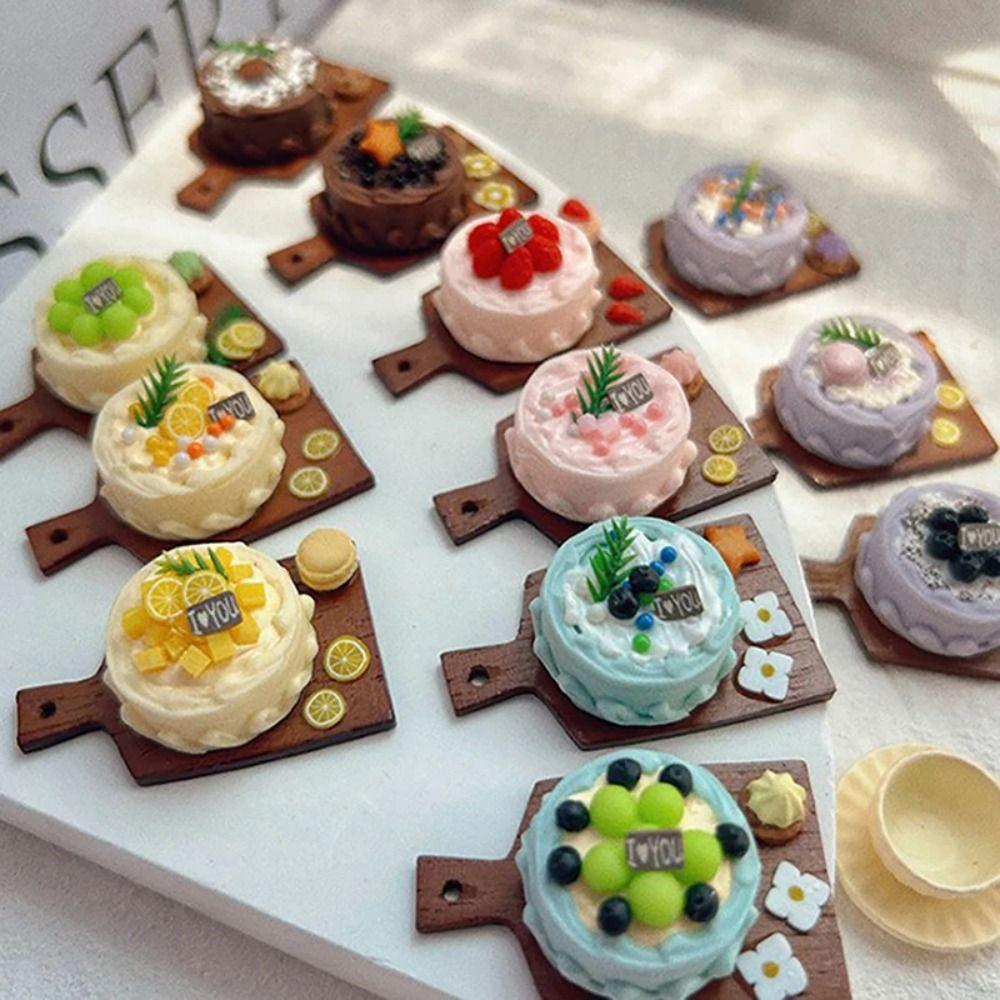 Simulation Fruit Cake Model Toys Cream Simulation Kitchen Toy Festive Supplies