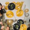 Воздушные шары на праздник Ид Рамадан Украшения для вечеринок Лунные шары Декорации Мубарак Алюминиевая пленка