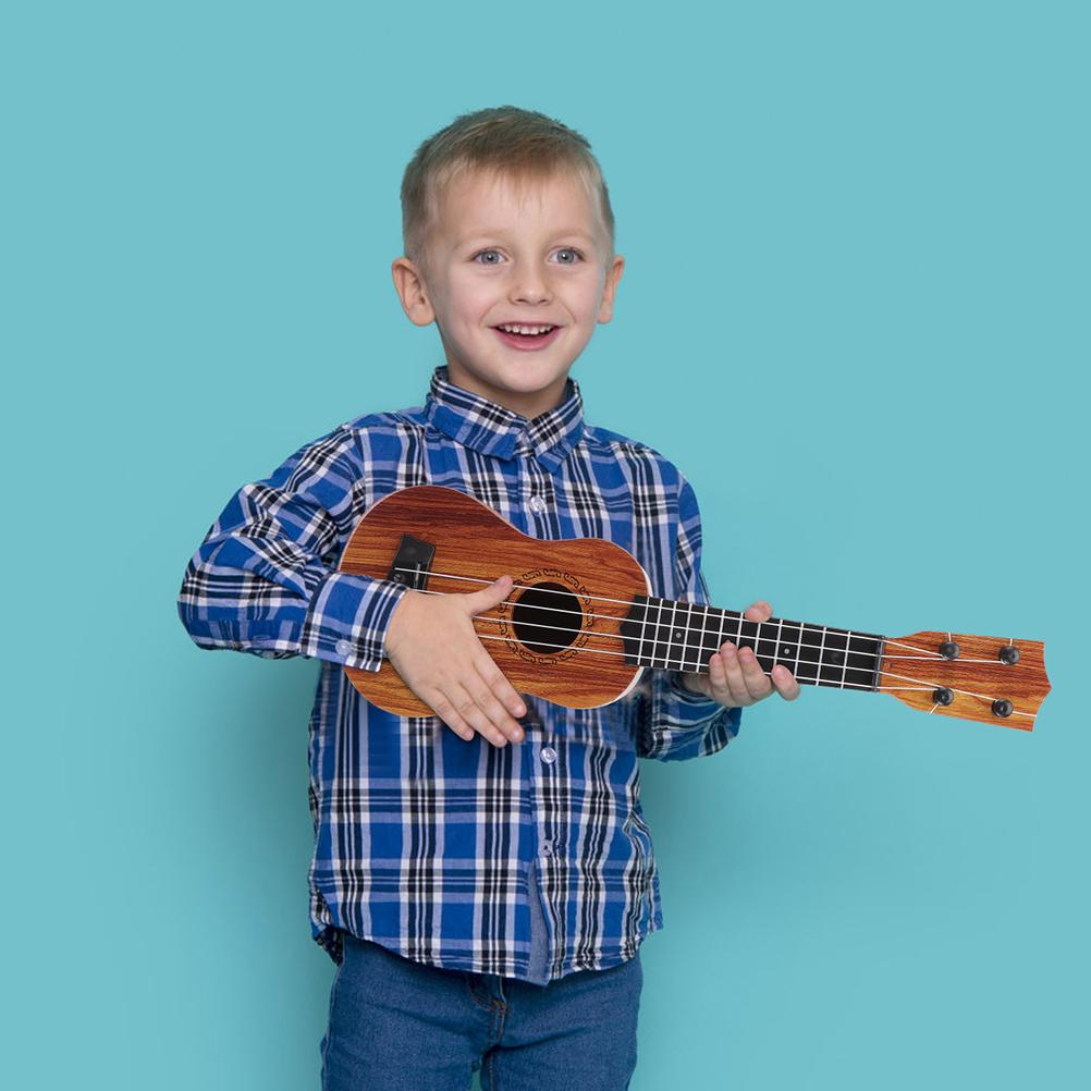 Детская игрушка на гавайской гитаре, музыкальная обучающая игрушка, мини-модель, игрушки для девочек, милая гитара, обучающая гитара для малышей/бас