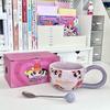Милая керамическая кружка Powerpuff Girls, кружка для питья для мальчиков и девочек, парная кружка для питья, офисная кофейная кружка, подарок на день рождения