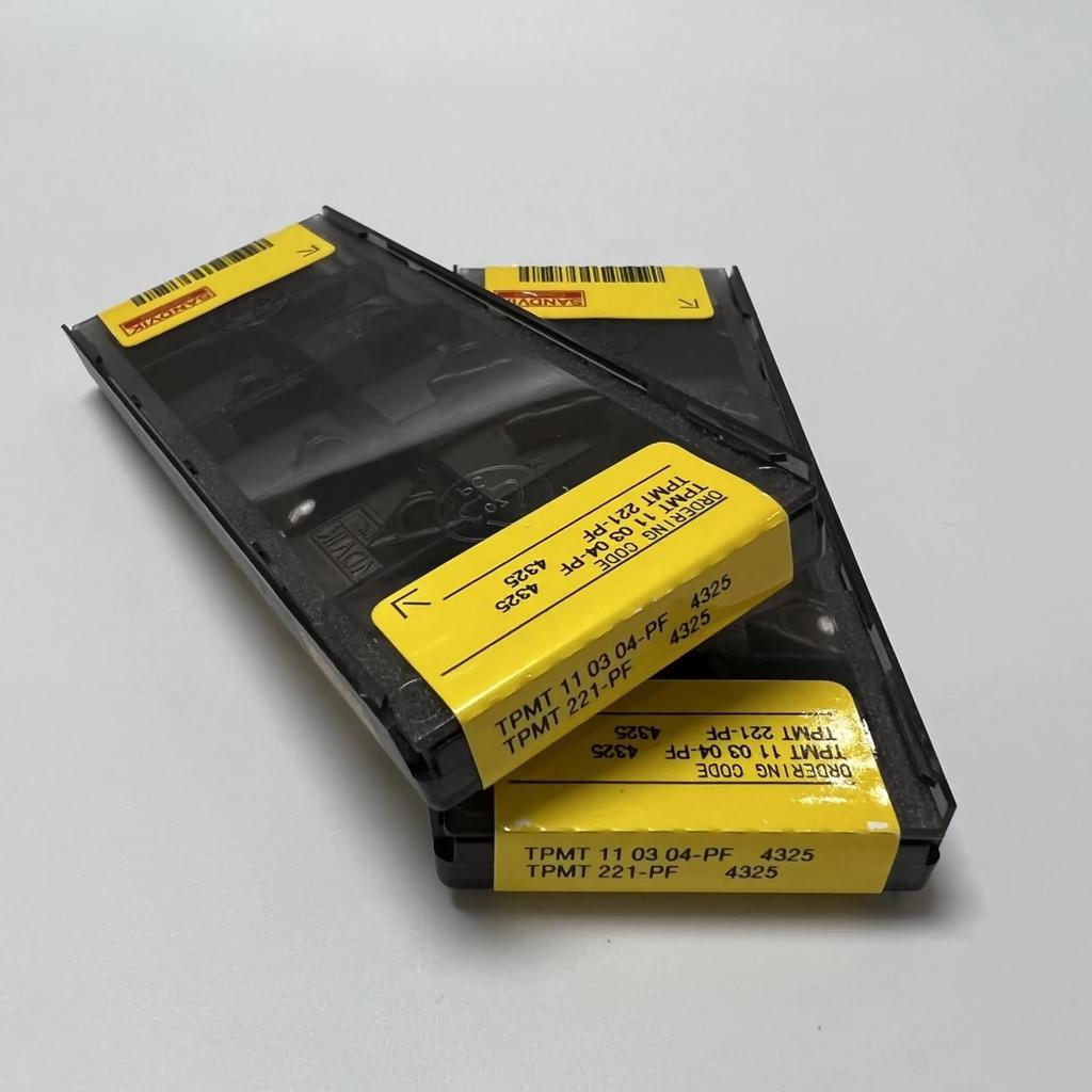 Original Sandvik / TPMT110304-PF 4325 / CNC Lathe Carbide Blade 10 PCS