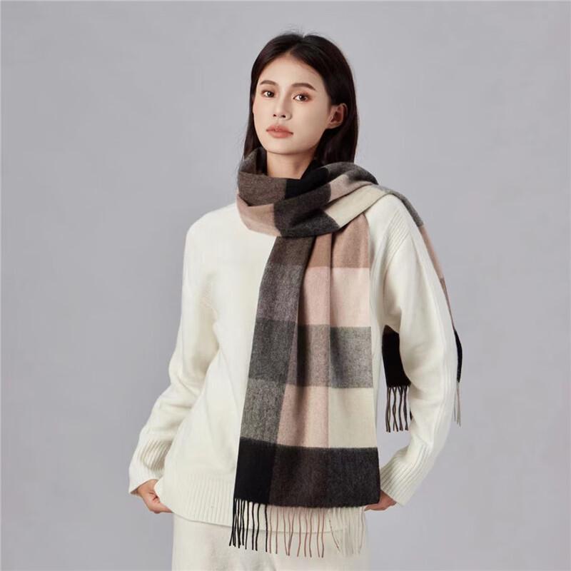 CEENIU Unisex Premium Plaid Wool Scarf