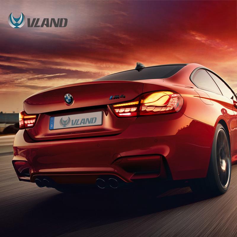 Светодиодные задние фонари BMW 4 серии M4 «Драконья чешуя» с динамичными указателями поворота (2014-2020 гг.)