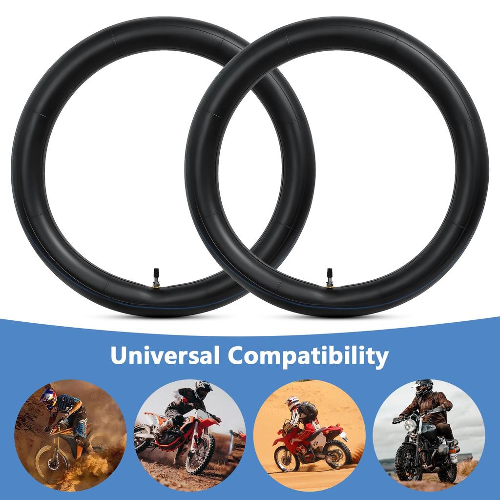 PaoWin 2 Piece, 2.25-17 Tube Thick Heavy Duty, Valve TR4, 2.50-17 Tube, 2.25/2.50-17 70/100-17