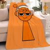 Music Games S-sprunki Blanket Warm And Soft Suitable For Bedroom Living Room Sofa Bed Office Travel Camping