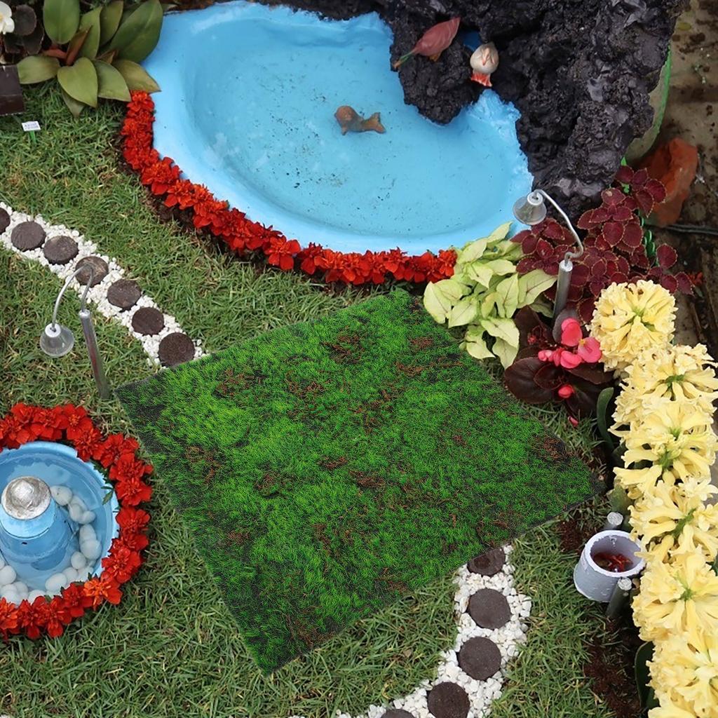 Имитация мха, лужайка, коврики, искусственная трава, искусственный декор для ландшафтного дизайна, ковер, микросцена, макет, опора из пластика