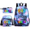 Rhythm Box Peripheral Elementary School Bag Starry Sky Backpack Three-piece Set