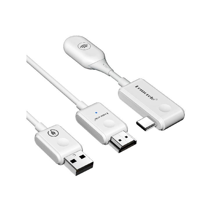 Lemorele HDMI Wireless Transmitter Receiver Extender Kit 98FT/30M Wireless Display Dongle for TV Camera Live Streaming Projector