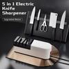 Электрическая точилка для ножей, система заточки ножей 5 в 1 с прямым лезвием, профессиональная алмазная точилка для ножей для грубой заточки