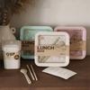 1 Портативный ланч-бокс для микроволновой печи Здоровый Bento-бокс без BPA Кухонный контейнер для еды Ланч-бокс Домашние аксессуары