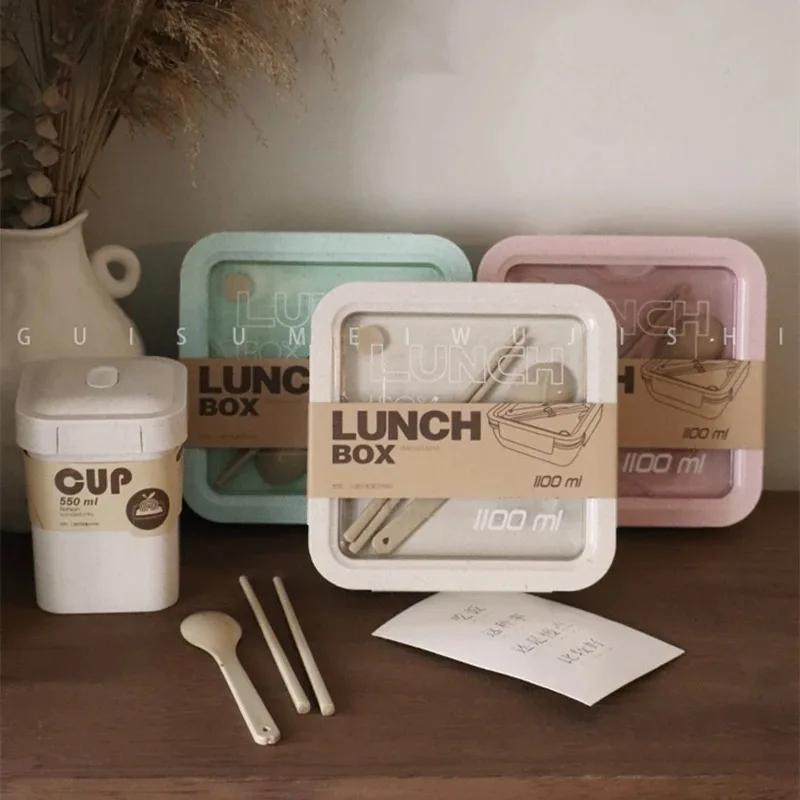 1 Портативный ланч-бокс для микроволновой печи Здоровый Bento-бокс без BPA Кухонный контейнер для еды Ланч-бокс Домашние аксессуары