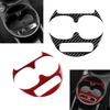 For Abarth 595 695 For Fiat 500 2016-2024 Carbon Fiber Sticker Cup Holder Trim Panel Frame Automobiles Interior Accessories
