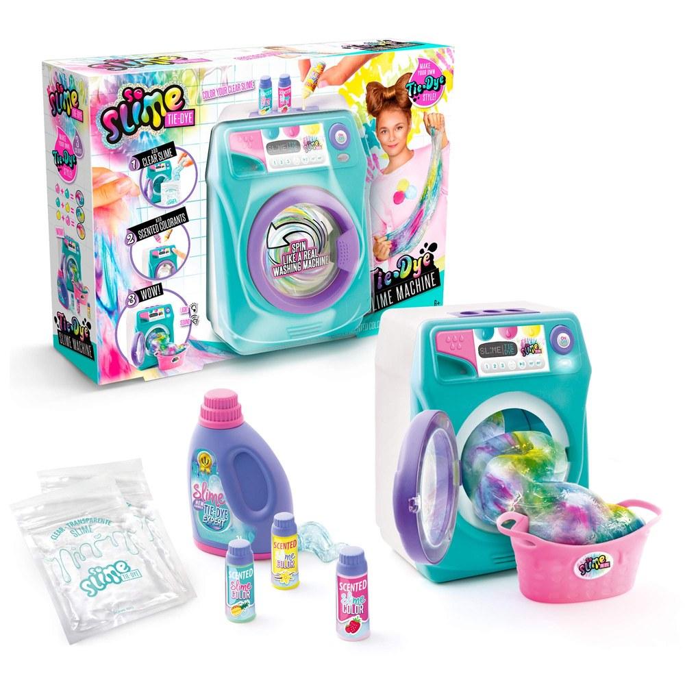 Набор для изготовления слайма в технике тай-дай от Canal Toys So DIY So Slime. Набор для изготовления слайма в виде стиральной машины.