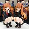 Academic-Style Squatting Asuka Figure - Anime Girl Collectible Model Desktop Pc Case Decoration Gift