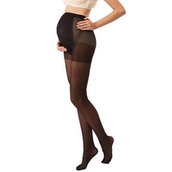 Pregnant Women's Plus Size Silky Stockings Pantyhose Stretchy Tights One Size