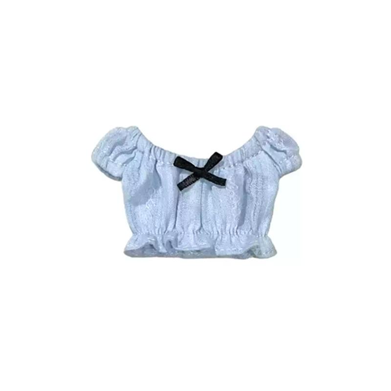 DLBell Модная одежда Blythe Топ с бантом без плеч и мини-юбка в клетку для кукол Blythe OB24 Licca Pullip 1/6