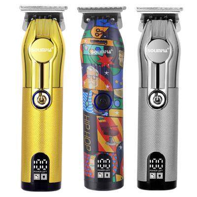 Профессиональный триммер для мужчин, парикмахерская, аккумуляторная машинка для стрижки волос, беспроводная, мощная машинка для стрижки волос, триммер для бороды