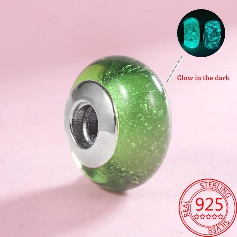 Разноцветные бусины из муранского стекла, стеклянный шарм с волнистым узором, шармы из волнистых стеклянных бусин, подходят для браслетов известных брендов, женские медные украшения, подарок