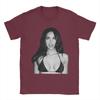 Novelty Megan Fox Portrait Tshirt Unisex Crewneck Pure Cotton T Shirts Short Sleeve Tee Shirt Summer Clothes