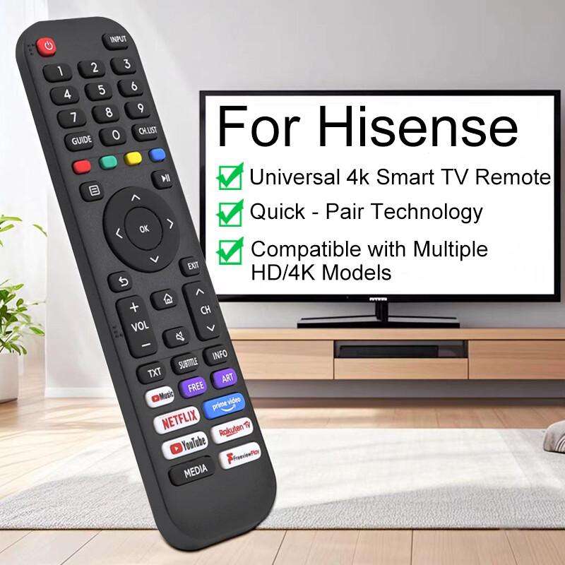 Для всех смарт-телевизоров Hisense Запасной пульт дистанционного управления с Netflix Prime Универсальный