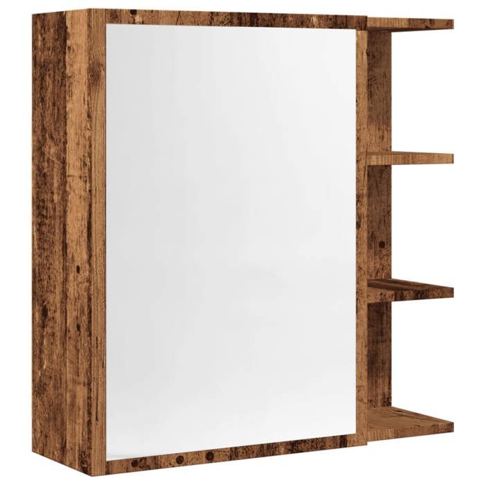 VidaXL Bathroom Mirror Cabinet Old Wood 62.5x20.5x64 Cm, Bathroom Cabinet with Mirror, Cabinet of 856177