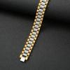 European and American Trendy Light Luxury Style High-quality Fashionable 15mm Wide Watch Chain Titanium Steel Bracelet