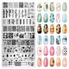 Printing Template Nail Art Steel Plate Rectangle Printing Plate Color Painting Oil Template Printing