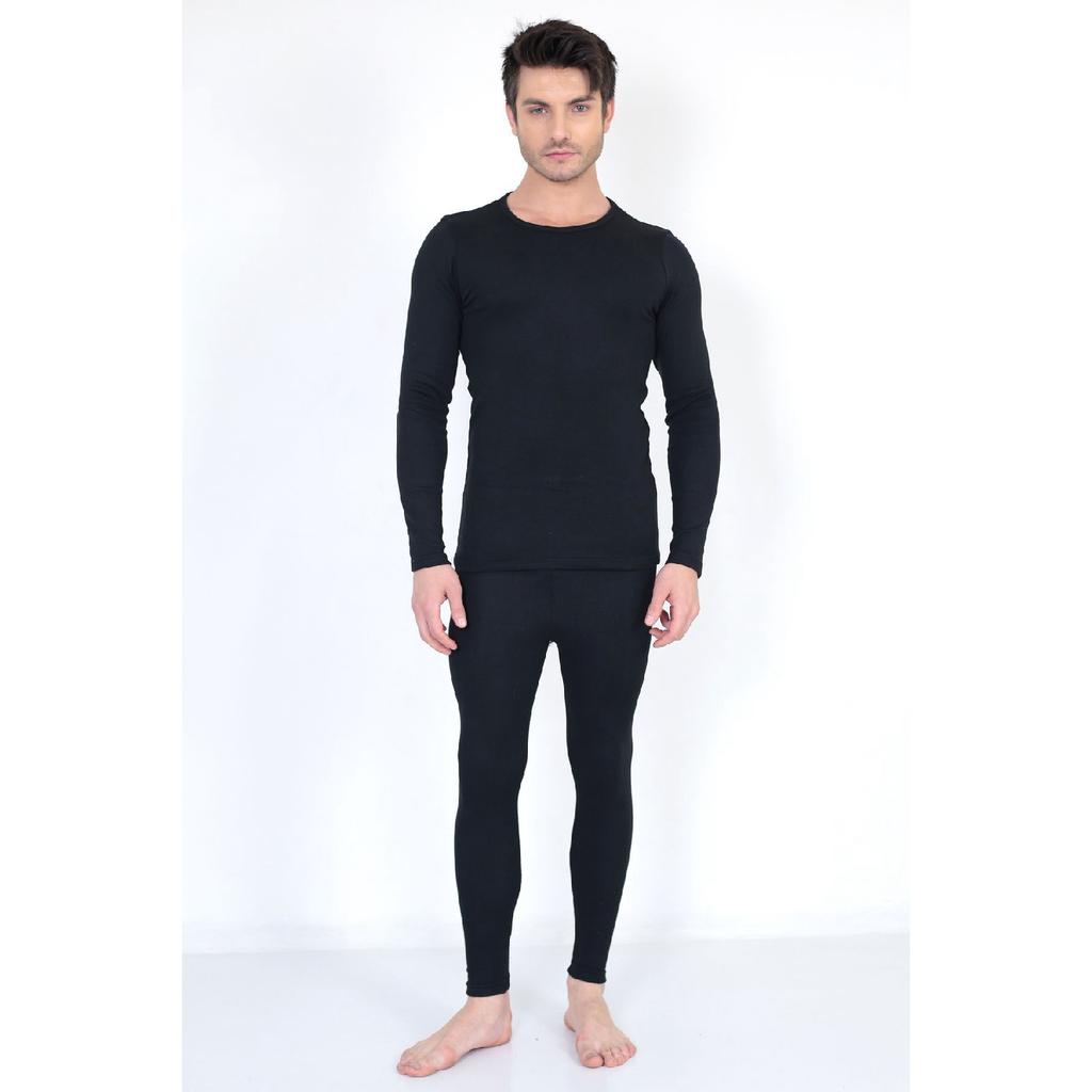 Хлопковый термокостюм унисекс | Комплект нижнего белья с флисом внутри