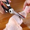 1 Thick Multi Functional Room Bone Scissors, Household Black And White Food Scissors, Shear Force