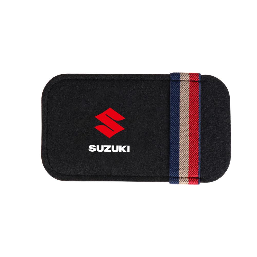 Car Sun Visor Sunglasses Storage Clips Suede Glasses Protective Bag For Suzuki SX4 Samurai Spacia Swift Jimny Grand Vitara IGNIS