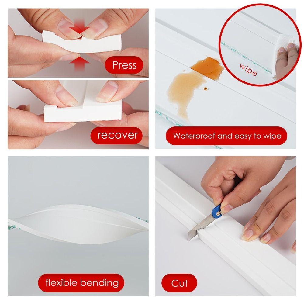 Thickened Wall Baseboard Anti-collision Wall Sticker High Quality Molding Trim Living Room