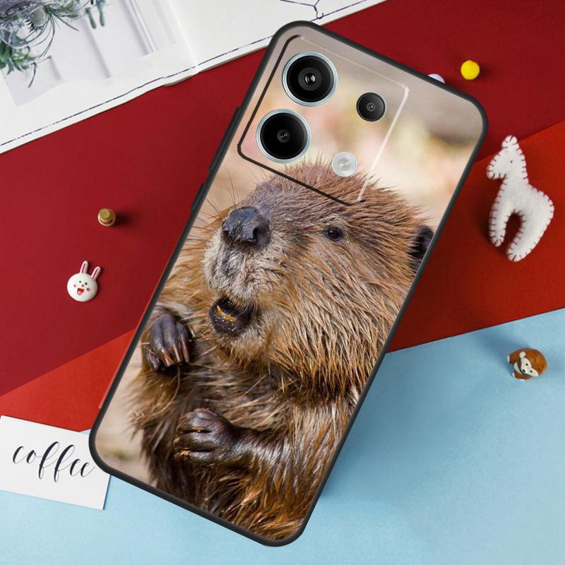 Чехол Животное Бобр Для Xiaomi Redmi Note 14 12 11 10 13 Pro 15 Pro Plus Redmi 15 14C 10C 12C 13C 15C Обложка