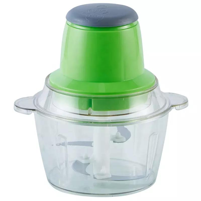 300W Electric Meat Grinder for Food Processing, Stainless Steel Bowl and 2 Double-layer Blades for Vegetable, Onion, Garlic, Meat, Nut, Baby Food 2L