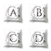 Polyester Pillowcase INS Style Garland 26 English Letter Printing Pillowcase Waist Cushion Car Seat Cover