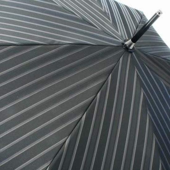 Зонт Makita Shoten Длинный зонт Завязка Внешняя полоска x Внутренний однотонный черный Высокое качество Ткань Косю Ребра 65 см Автоматический Сделано в Японии Мужской