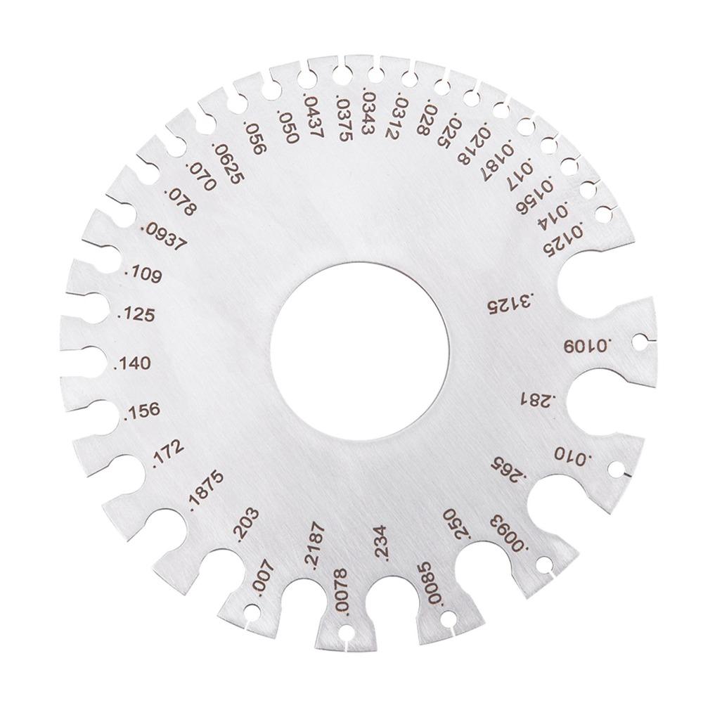 Metric and Imperial Scales Thickness Gauge  for Wire, Sheet Metal, Paper, Leather, Wood