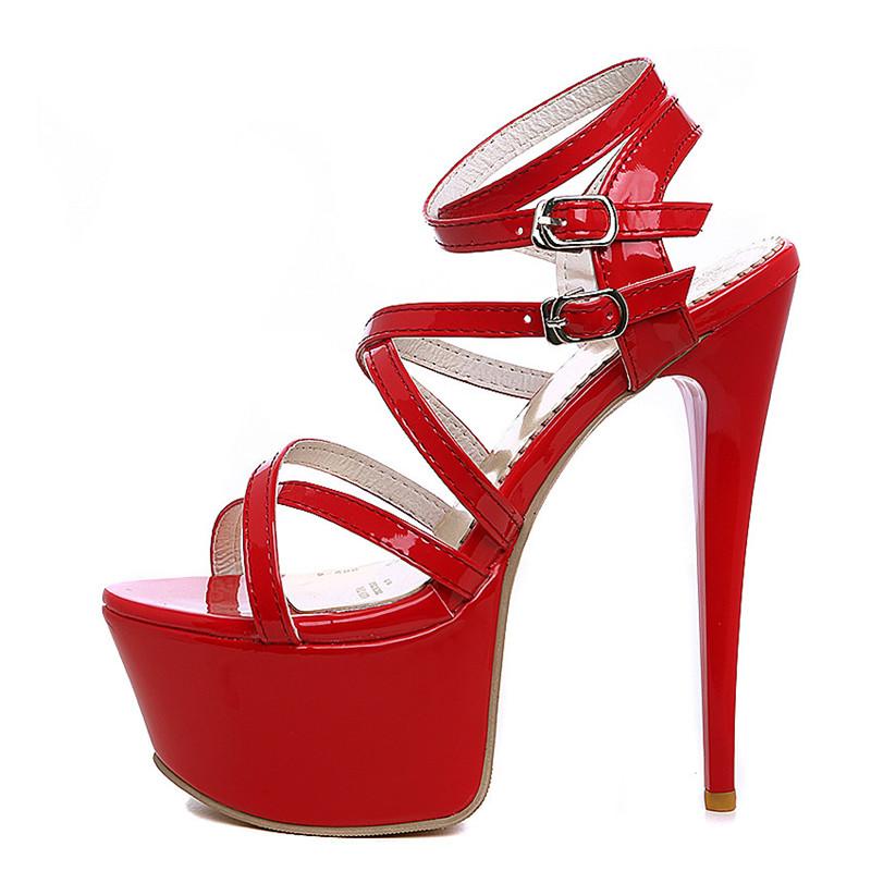 Женские босоножки с ремешком на высоком каблуке, сексуальные шлепанцы на платформе, женская мода, летние туфли для стриптиза, фетиш-вечеринки, большой размер 48