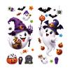 New cute ghost pumpkin window sticker Halloween static glass sticker window decoration