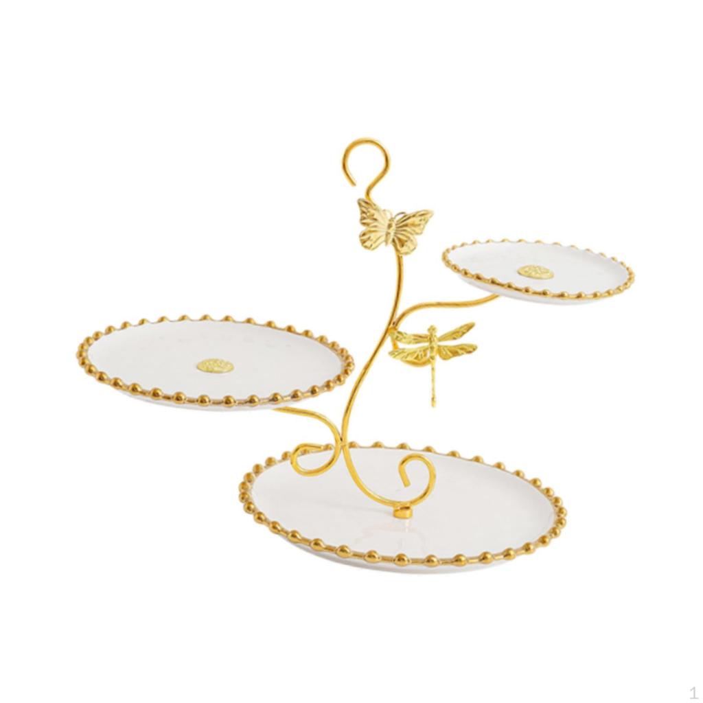 3-слойная подставка для кексов, подставка для еды, фруктовая тарелка для кексов