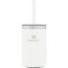 STANLEY Everyday Can Cooler Cup, 0.29L Frosted Can Koozie with Straw, Vacuum Insulated Tumbler, 350ml, Coffee, Stainless Steel, Keeps Hot or Cold, Per