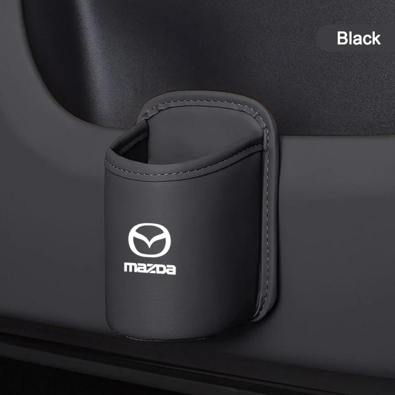 2025 Hot Car Door Water Cup Holder Back Seat Drink Rack Leather Storage Box For Mazda 2 3 5 6 8 CX5 CX-5 CX-7 CX-9 MX-5 ATENZA A