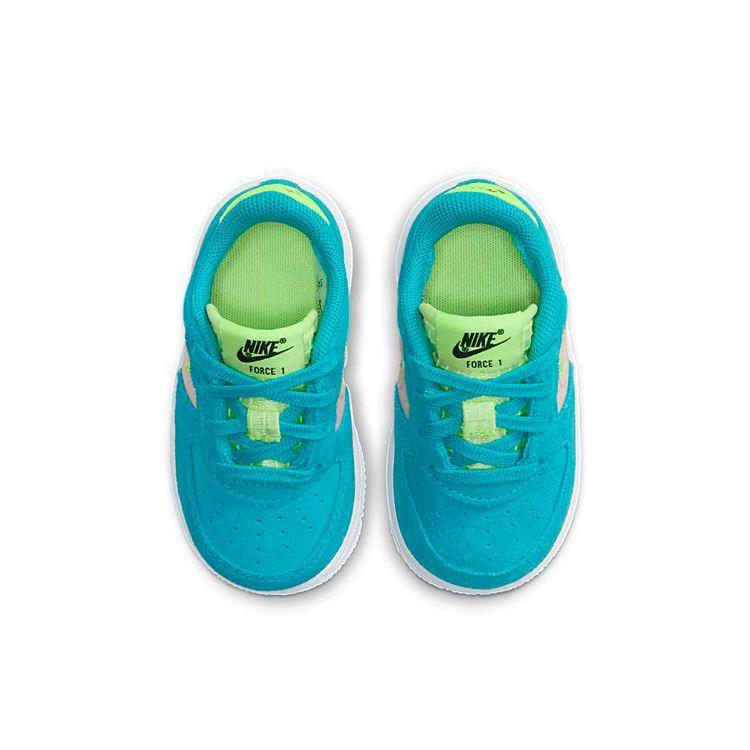 Nike Детские кроссовки Air Force 1 LV8 TD Oracle Aqua Blue Ghost-Green Washed Coral CJ4112-300